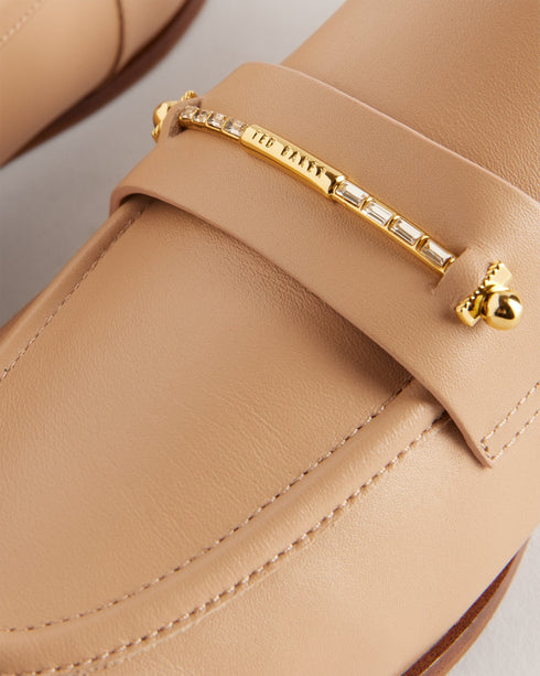 ZZOEE-Shoes-Flat Loafer With Signature Bar- Ted Baker Romania